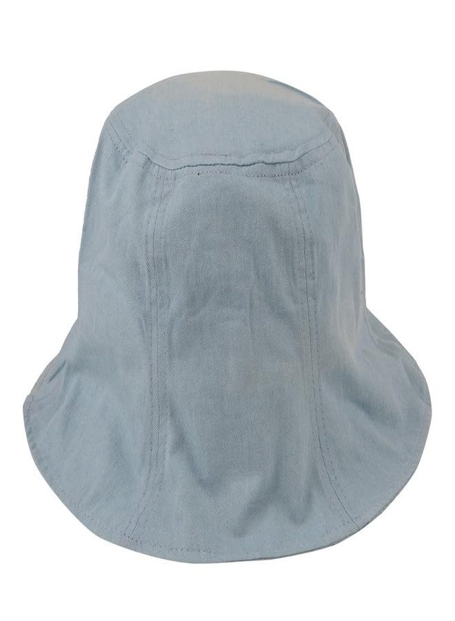 Krystle Unisex Fishermen Denim Bucket Hat (for Youth) (Pack of 1) (AL-01_Grey_Free Size)(Grey) - Image 2