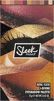 Sleek MakeUP iDivine Eyeshadow Palette 12 Shades in a Mix of Matte Shimmer Foil and DueChrome Blendable and Highly Pigmented Royal Flush - Image 2