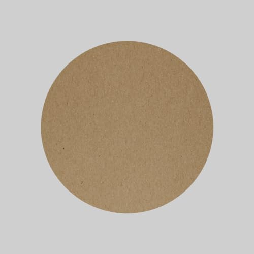 PICRAZEE 12 Round MDF Wooden Plates Coasters for DIY Craft, Mandala Art, Resin Art, Painting, Decoration Craft Kit (RC_12) - Image 4