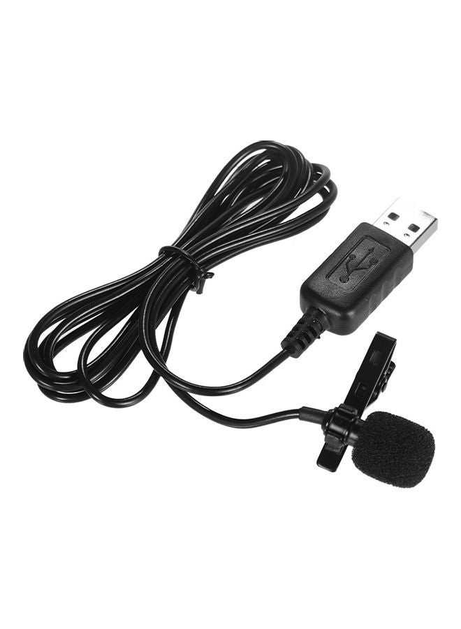 Mini Condenser Microphone Mic with USB Plug Black - Image 2