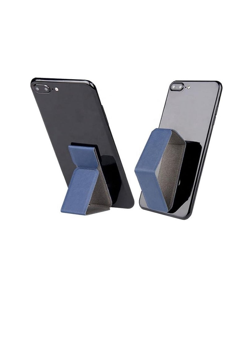 Generic - Magnetic Mobile Phone Holder Lazy Multi-functional Vertical And Horizontal Stand Foldable Back Stick Mobile Phone Stand (blue) - Image 1