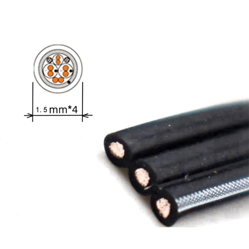 90 Degree/Straight Head USB 2.0 Extension Cable Wire Male to Female Flat Cable 26AWG for Laptops Keyboards Printers - Image 4