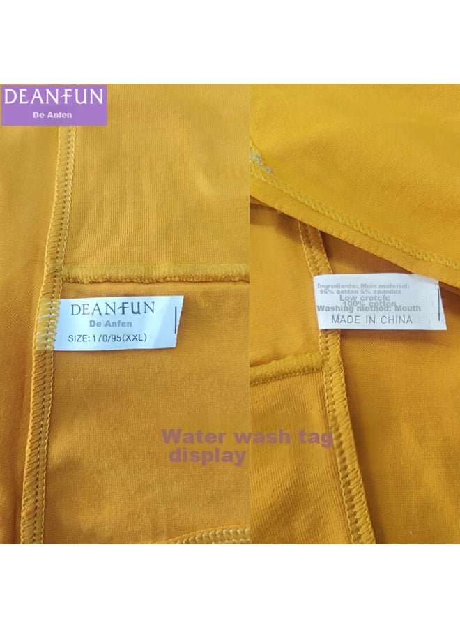 دينفون Deanfun ملابس داخلية قطنية عالية الخصر للنساء مع تحكم في البطن ورفع، سراويل داخلية مثلثة للأمهات بعد الولادة، صندوق هدايا 4 قطع، مقاس XL واحد - Image 5
