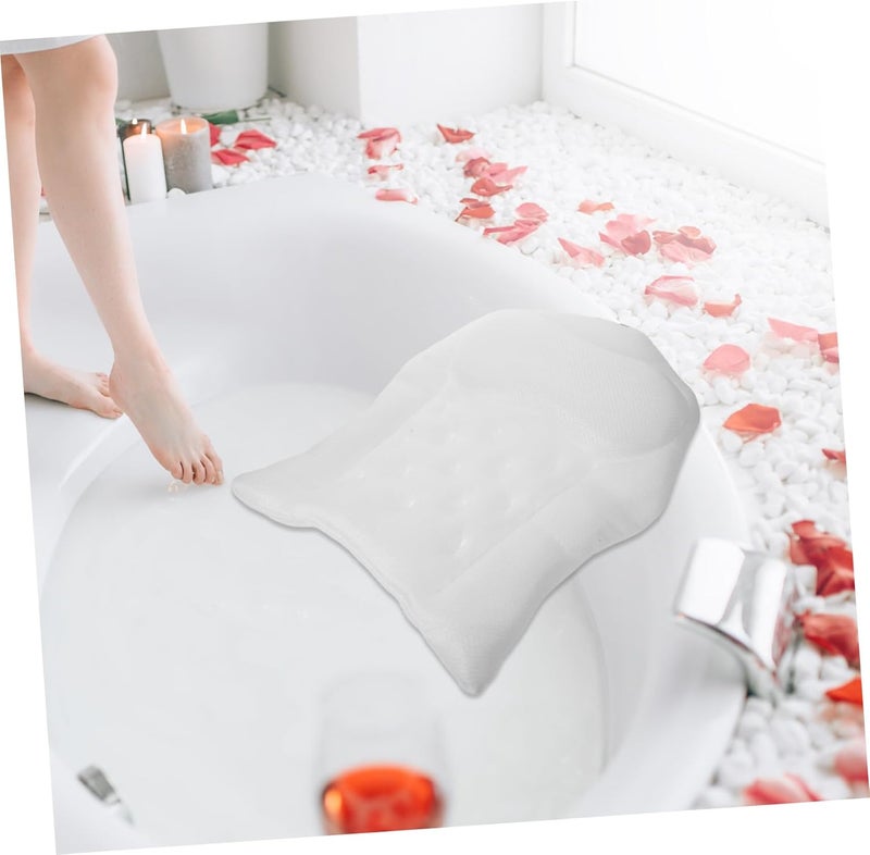 Market mainstream color picks Yardwe Breathable Bathtub Pillow for Neck and Back Support Hypoallergenic Spa Bath Cushion with White Cover Soft Gentle Tub Headrest for Relaxing Soak and Sensitive Skin Care Remote village delivery cover Compact design Gulf mainstream practical design Climate adapted upgraded quality Multi warehouse process Long term use design Regular scheduled transit Spec compliant trusted quality Popular practical build Globally popular elegant design Classic modern blend design Treated anti-rust metal Local inventory listed item Economical upgraded quality Global standard quality Global upgraded economical craftsmanship Daily life matching design Connectable modular Global easy assemble picks Widely used design All-season available stock Climate adapted delivery plan Small apartment fit Safe silicone build - Image 5