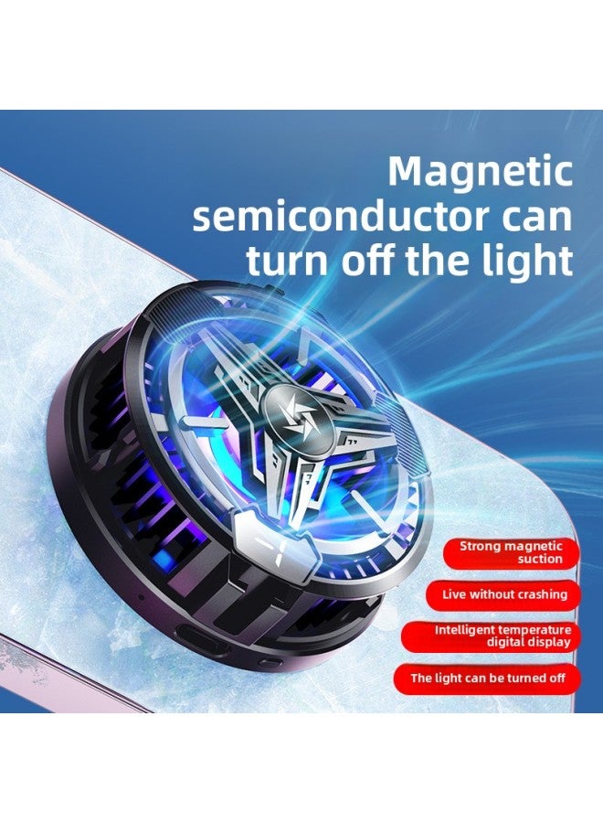 The Latest Magnetic Suction SL10 SL Wired Plug-in Battery Life Cooling Heat Dissipation Live Broadcast Smooth No Fever No Catton-Product Color:SL10 Magnetic Suction + Clip Digital Display Black  - Image 2