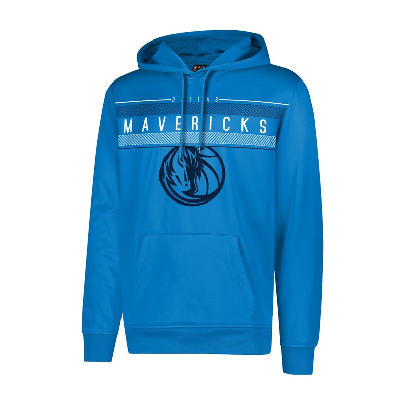 Ultra Game NBA Official Mens Super Soft Midtown Hoodie Pullover Sweatshirt Unisex Dallas Mavericks Team Color Large