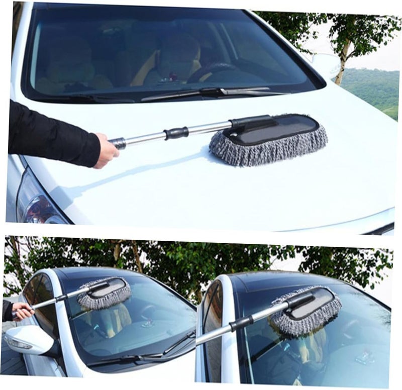 FAVOMOTO Versatile Duster Brush Set Wax Brush Holder Dashboard Auto Windshield Duster Dust Removal - Image 4