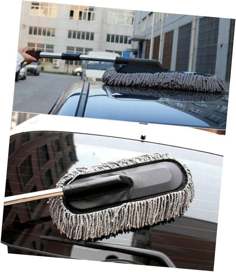 FAVOMOTO Versatile Duster Brush Set Wax Brush Holder Dashboard Auto Windshield Duster Dust Removal - Image 5