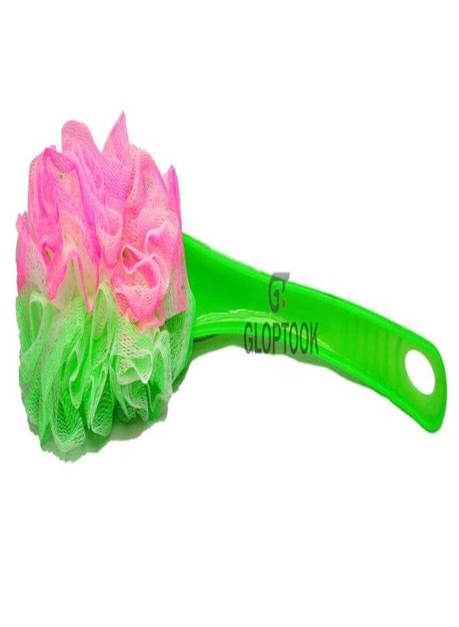GT Gloptook Long Handle Luxurious Back Scrubber Body Bath Shower Brush for Men and Women (Multicolour, 15 Grams) - Image 2