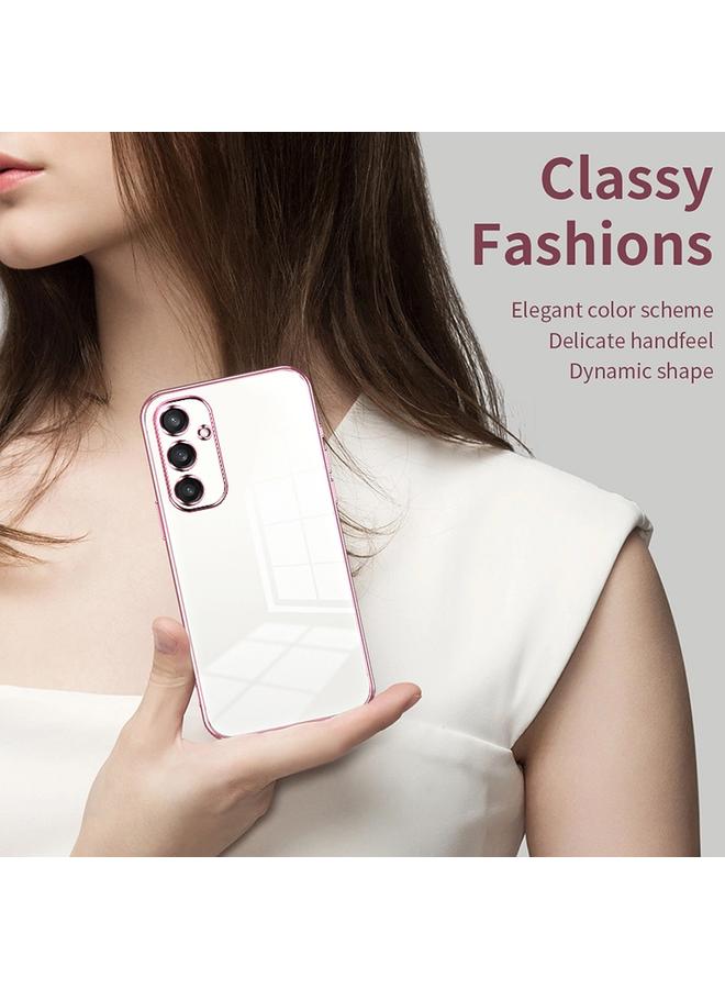 S-TOP Case For Samsung Galaxy S24+ 5G Transparent Plating Fine Hole Phone Case - Image 3