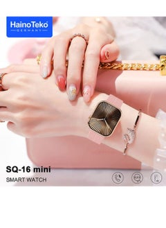 Haino Teko Smart Watch SQ16 Mini For Women Screen AMOLED With 3 Silicone and Stainless Steel Straps and Additional Bracelet Multicolour  - Image 2