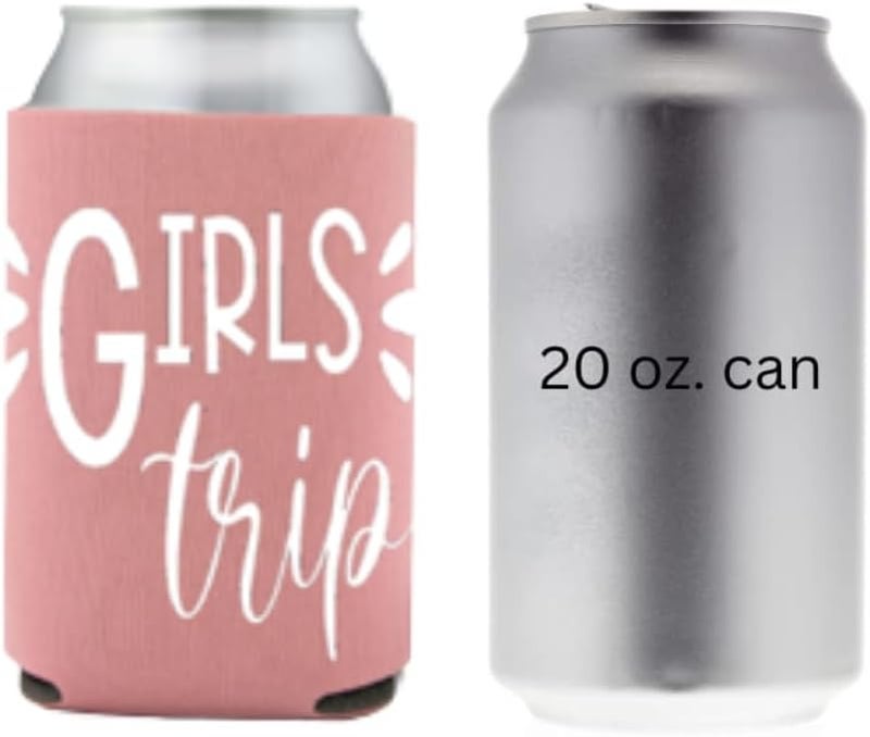 Awkward-AF Girls Trip Can Coolies (6 pack) Cozies Party Favor - Party Favor Gift for Girls Trip Weekend Getaway for Women Sister Auntie Friends BFF Besties Big Little Sister Her (Set of 6) - Image 4