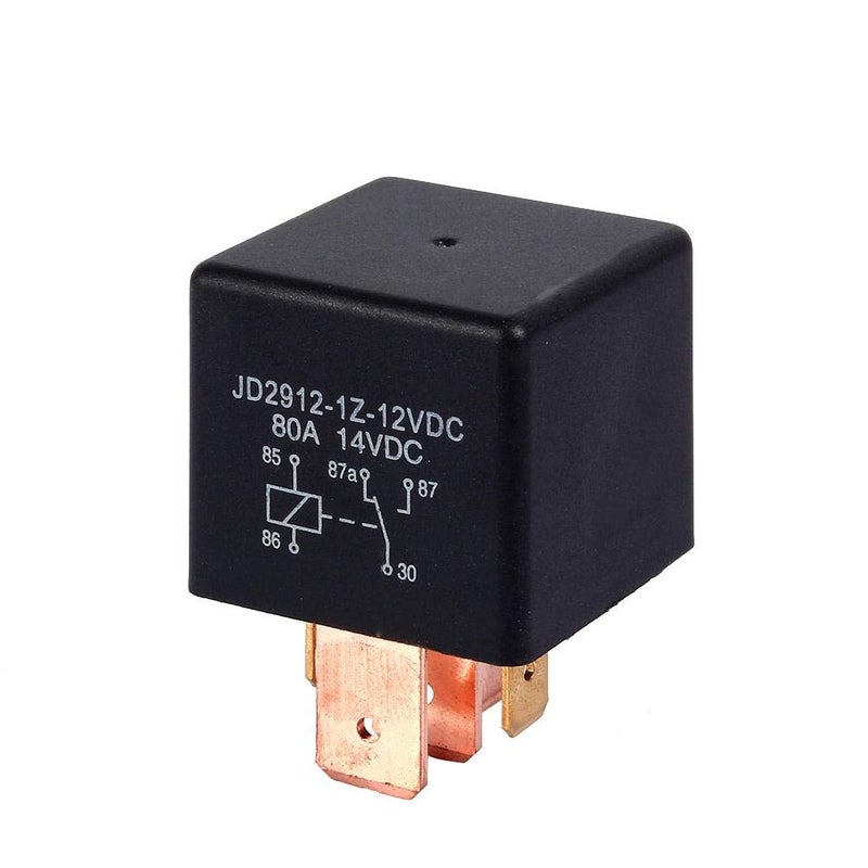 Keenso Car Relay, DC 12V 80A 5 Pin SPDT Split Charge Automotive Relay for Automobile Vehicle Van Boat Truck Motor - Image 1