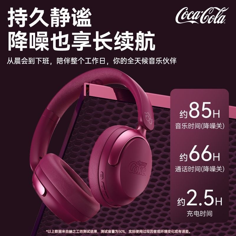 Coca-Cola T-68 Bluetooth Headset with ANC Active Noise Cancellation - Ideal Gift for Students - Image 5