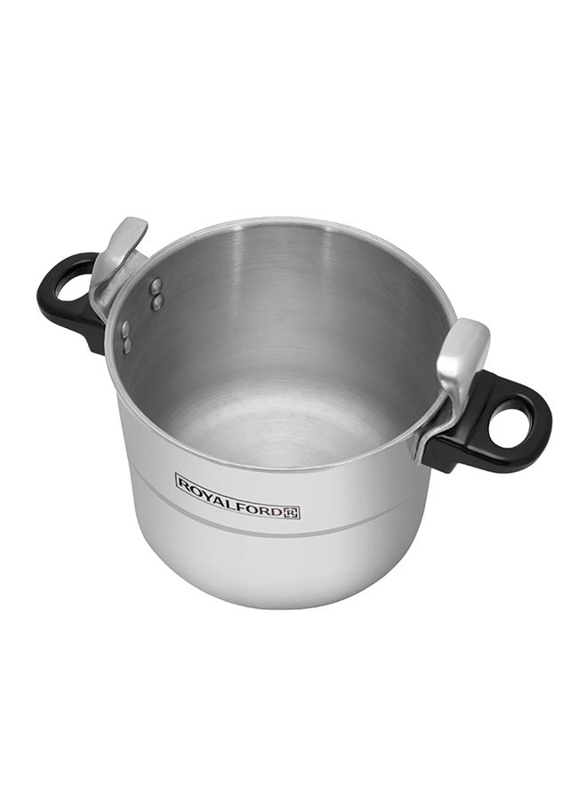 Royalford Aluminium Alloy Pressure Cooker Three-Ply Base Multi-Safety Device 30x30x25cm - Image 4