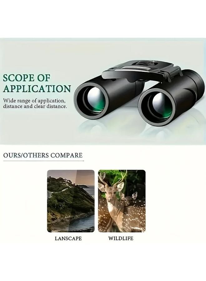 Black 10x25mm HD Binoculars for Outdoor Travel Camping Hiking Concerts Sports - Image 5