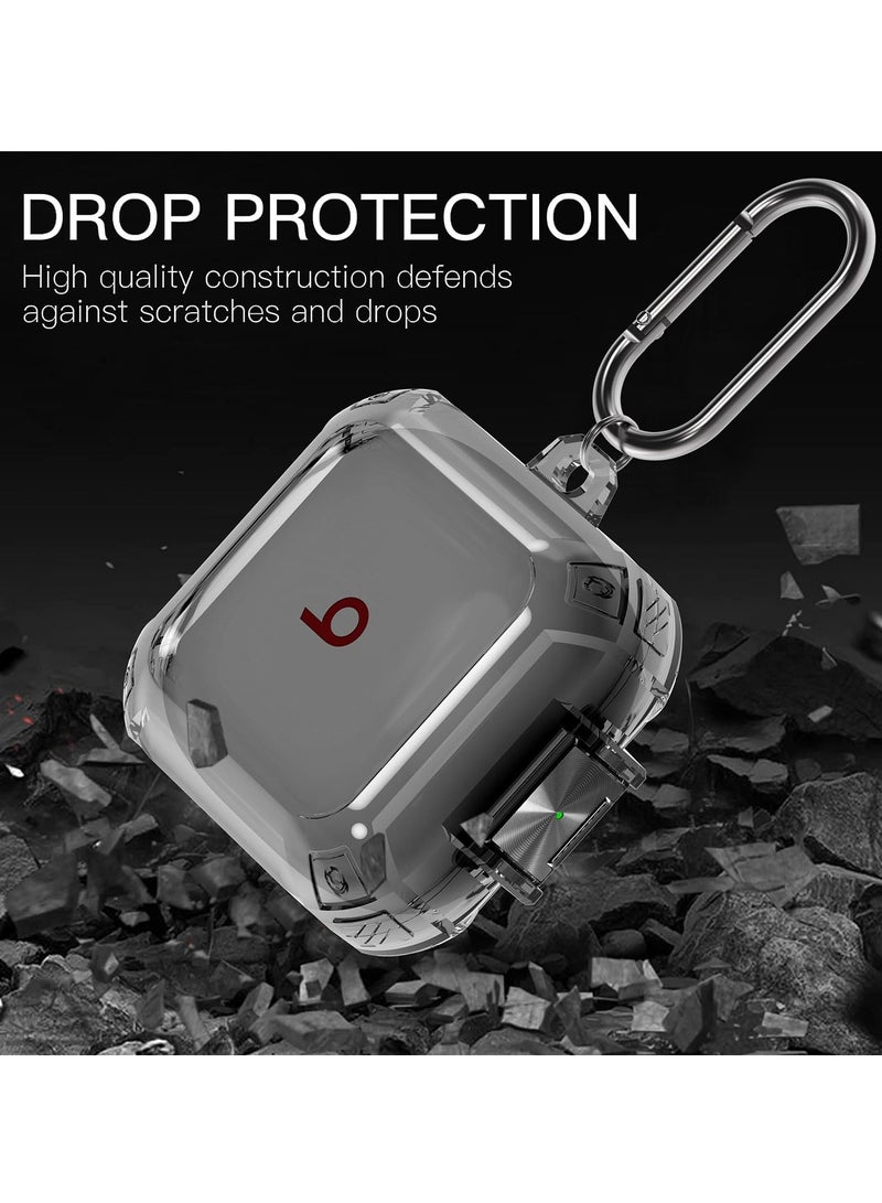 SYOSI Compatible with Beats Fit Pro 2021 Case, TPU Shell Protective Cover, Skin Shock-Absorbing with Keychain and Lanyard - Image 5