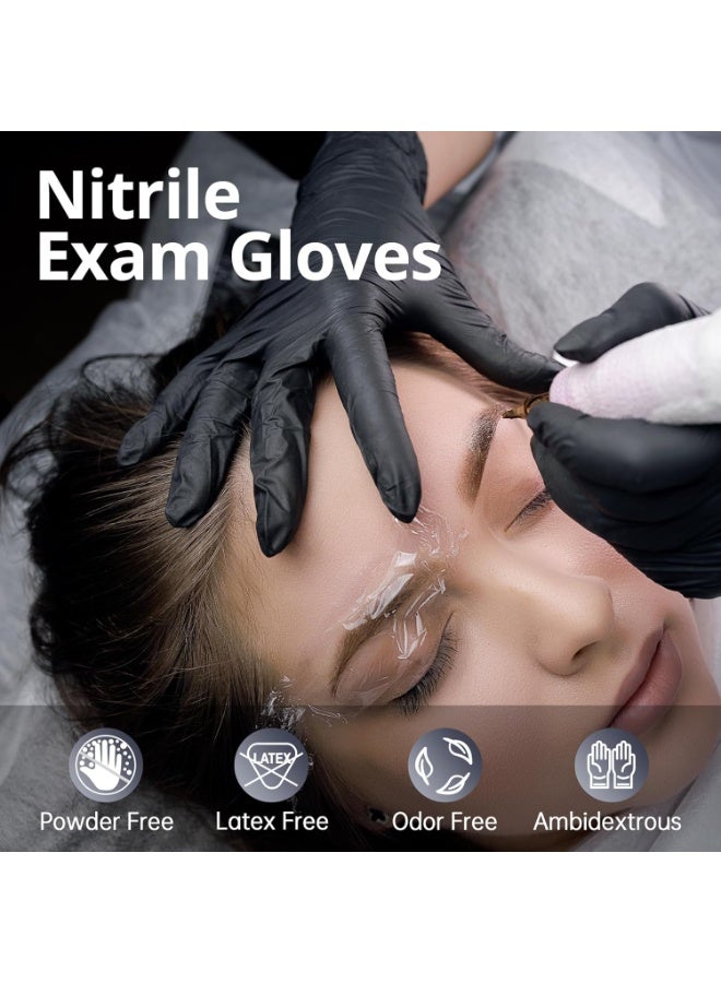 Nitrile Disposable Exam Gloves - Food Safe, Latex & Powder Free - Strong Barrier for Medical, Cooking & Daily Use - Image 3