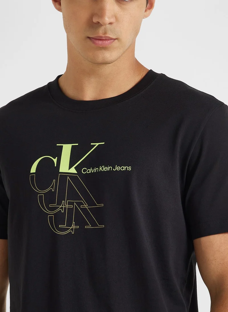 Calvin Klein Jeans Logo Crew Neck T-Shirt