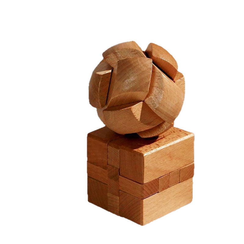 Chinese-Style Kongming Lock Luban Lock Full Set Development Intelligence Unlock Suit Children'S Educational Toys Birthday Gift - Image 5