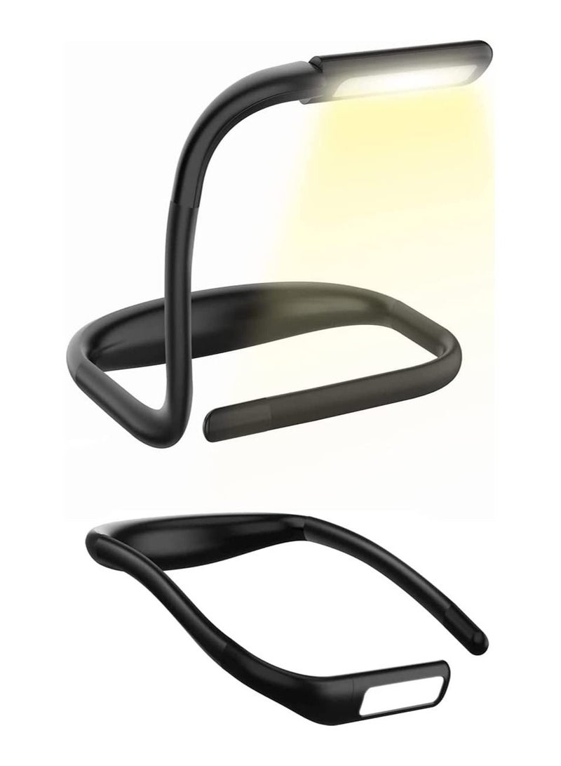 NIBEMINENT LED Neck Reading Light, Book Light for in Bed, Hands-Free 3 Adjustable Brightness Levels, Rechargeable, Bendable Arms, Portable, Reading, Camping, Repairing, Fishing, Night Running