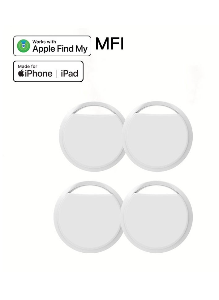 Generic - 4 Pack Smart Tag Bluetooth Trackers Work with Apple Find My (iOS Only), Lightweight Tag Prevent Loss of Luggage Wallets Keys Bags,Replaceable Battery,IP67 Waterproof(white) - Image 1