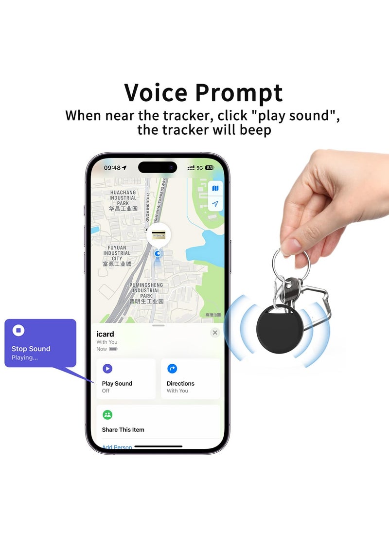 Generic - 4 Pack Smart Tag Bluetooth Trackers Work with Apple Find My (iOS Only), Lightweight Tag Prevent Loss of Luggage Wallets Keys Bags,Replaceable Battery,IP67 Waterproof(white) - Image 1
