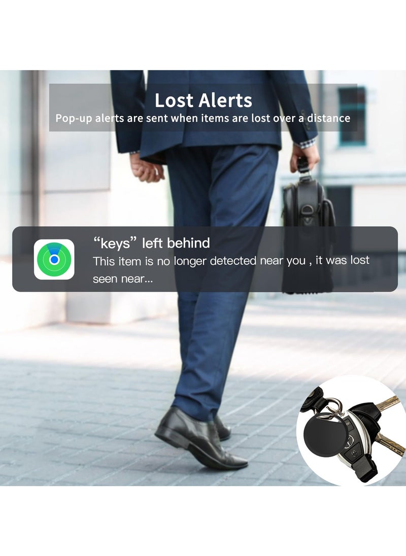 Generic - 4 Pack Smart Tag Bluetooth Trackers Work with Apple Find My (iOS Only), Lightweight Tag Prevent Loss of Luggage Wallets Keys Bags,Replaceable Battery,IP67 Waterproof(white) - Image 1
