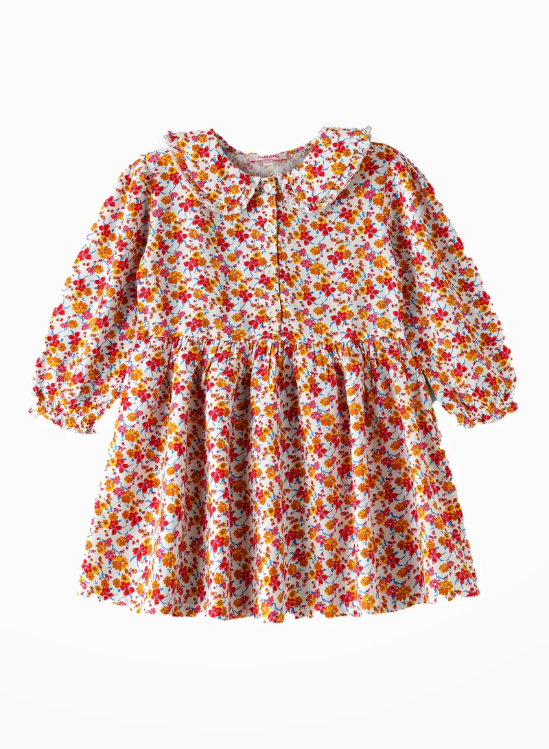 Jelliene Twirling Through Summer: Girls' Viscose Floral Sundress