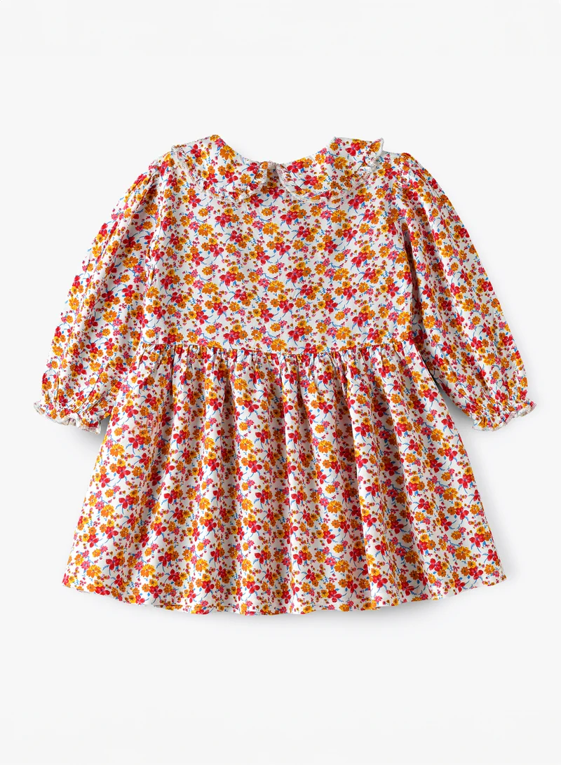 Jelliene Twirling Through Summer: Girls' Viscose Floral Sundress