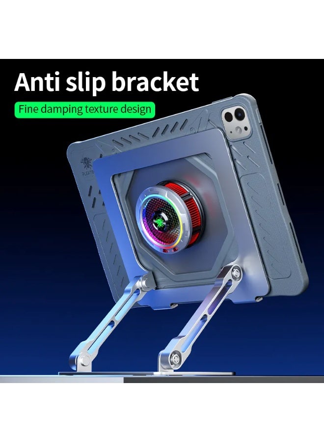 Plextone CoverPad Plextone GP60 for iPad Pro 11 inch 2018 / 2020 / 2021 / 2022 / 2024 Silicone Case with Surround Protection, Back Fan Cutout and Grip Hole, Black - Image 4