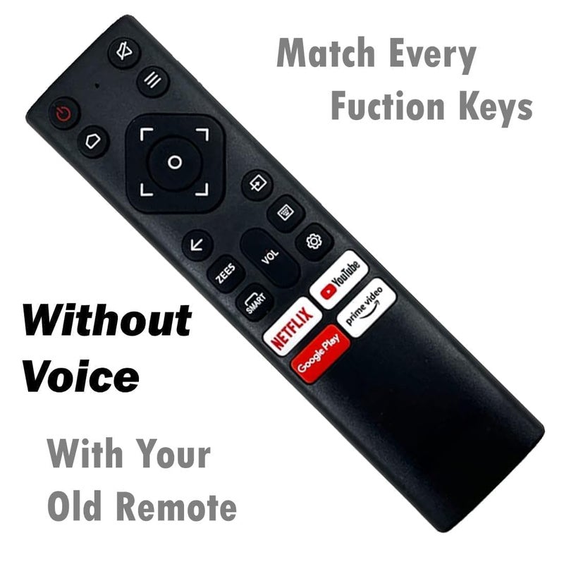 ALERHA متوافق مع جهاز التحكم عن بعد من نوكيا الأصلي مناسب لتلفزيون FHD UHD OLED 4K الذكي بنظام أندرويد بدون أوامر صوتية وبدون ميزة مساعد جوجل - تطابق جهاز التحكم بالضبط. - Image 3