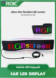 GROIC LED Light Sign for Car,LED Sign Programmable FPCB Flexible Matrix Panel,Bluetooth Application Control DIY Programmable Scrolling LED Sign for Car,Party  - Image 3
