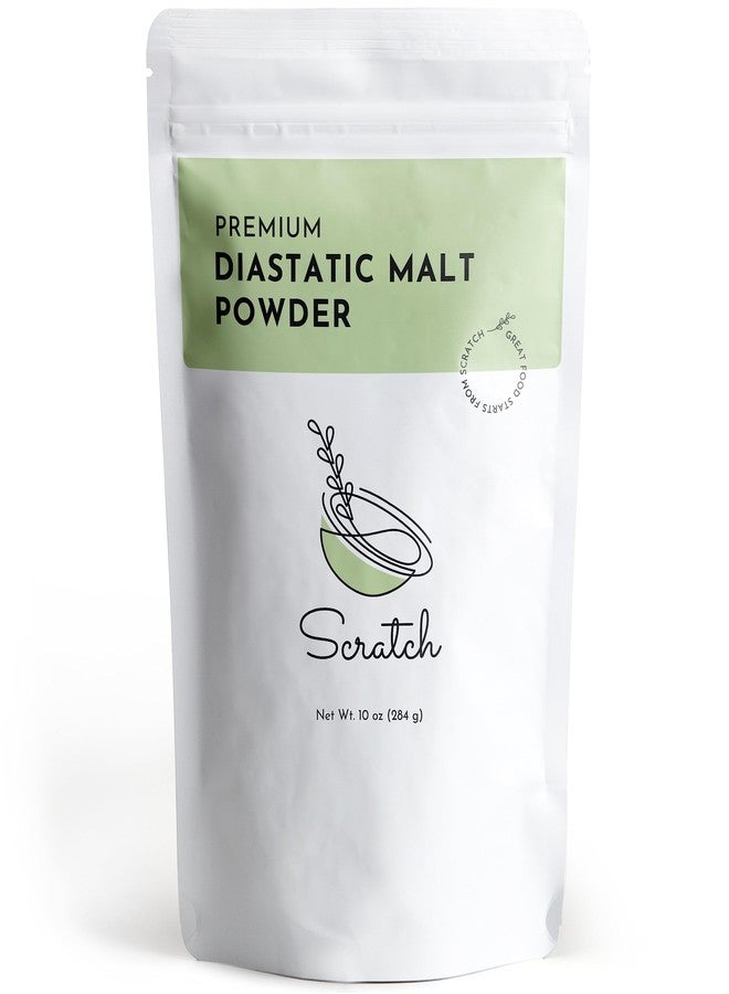 Scratch Diastatic Malt Powder for Baking - (10oz) Dried Barley Malt for Baking Bread - Bread Improver - Premium Baking Ingredients for Breads, Pizzas, Pretzels, Desserts, Shakes and More - Image 1