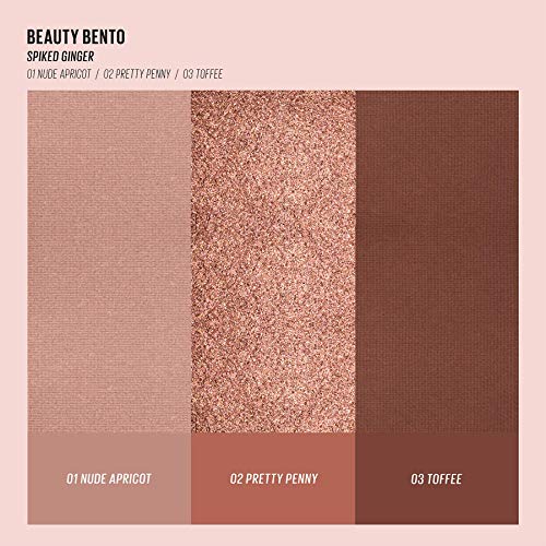 Kaja Beauty Bento Collection - Bouncy Eyeshadow Trio | Warm Honey Tones, Travel Size, 10 Spiked Ginger, 2019 Allure Best of Beauty Award, 0.03 Oz - Image 4