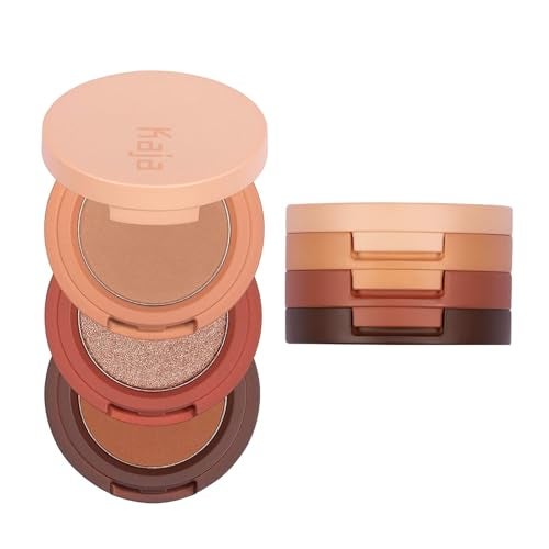 Kaja Beauty Bento Collection - Bouncy Eyeshadow Trio | Warm Honey Tones, Travel Size, 10 Spiked Ginger, 2019 Allure Best of Beauty Award, 0.03 Oz - Image 1