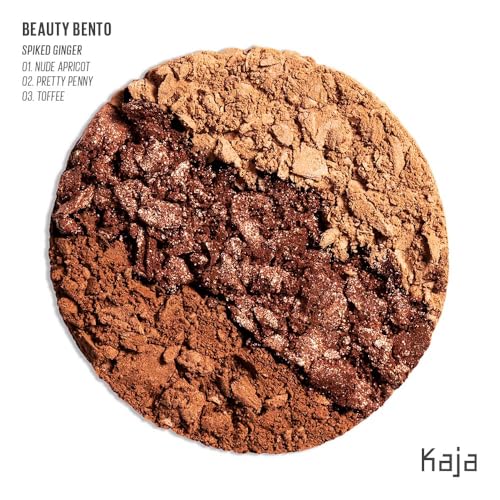 Kaja Beauty Bento Collection - Bouncy Eyeshadow Trio | Warm Honey Tones, Travel Size, 10 Spiked Ginger, 2019 Allure Best of Beauty Award, 0.03 Oz - Image 2