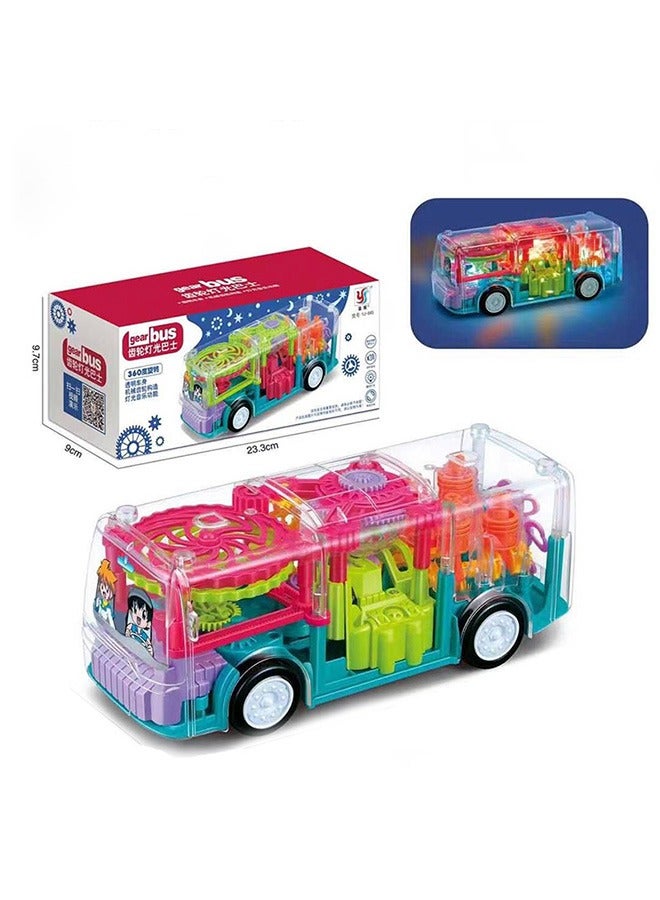 Ming gear concept bus children's toy car with electric music and lights