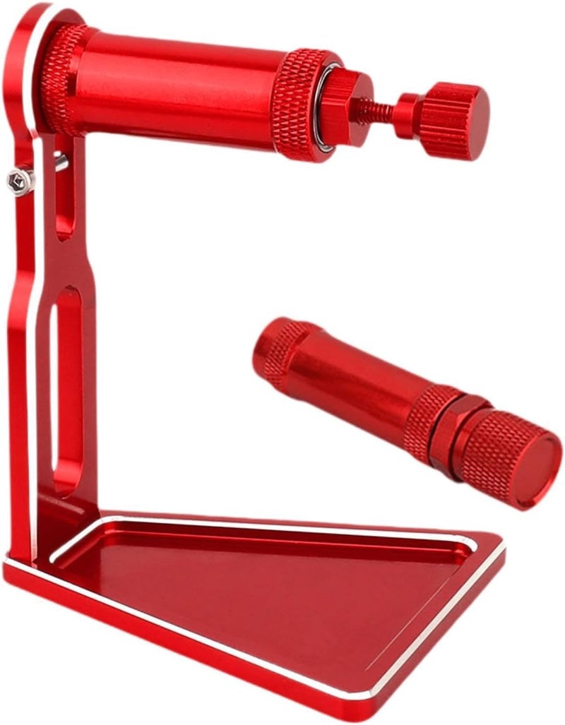 predolo RC Car Wheel Rim Tyre Balancer, Metal RC Car Tire Balance Tool, 12mm 17mm Hex Wheel Balancer Tool for 1/8 1/10 DIY Accessory, Red - Image 1