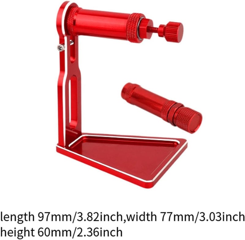 predolo RC Car Wheel Rim Tyre Balancer, Metal RC Car Tire Balance Tool, 12mm 17mm Hex Wheel Balancer Tool for 1/8 1/10 DIY Accessory, Red - Image 4