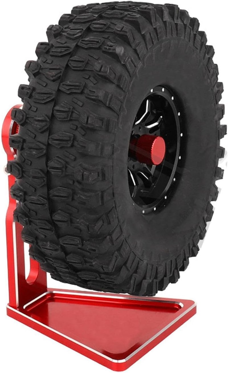 predolo RC Car Wheel Rim Tyre Balancer, Metal RC Car Tire Balance Tool, 12mm 17mm Hex Wheel Balancer Tool for 1/8 1/10 DIY Accessory, Red - Image 3