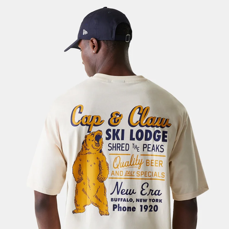 NEW ERA Beige Men's Animal Graphic T-Shirt for Men | Best Price UAE