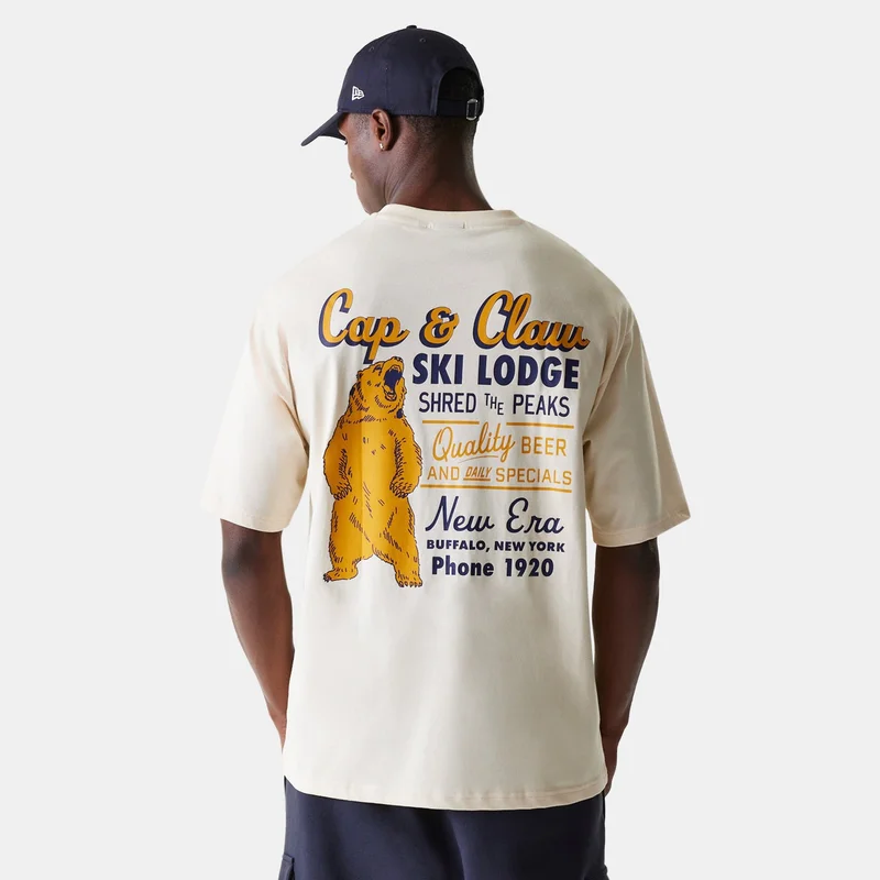 NEW ERA Beige Men's Animal Graphic T-Shirt for Men | Best Price UAE