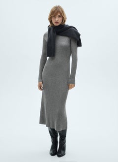 MANGO Flared Knit Perkins Collar Dress  - Image 5