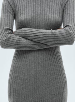 MANGO Flared Knit Perkins Collar Dress  - Image 4