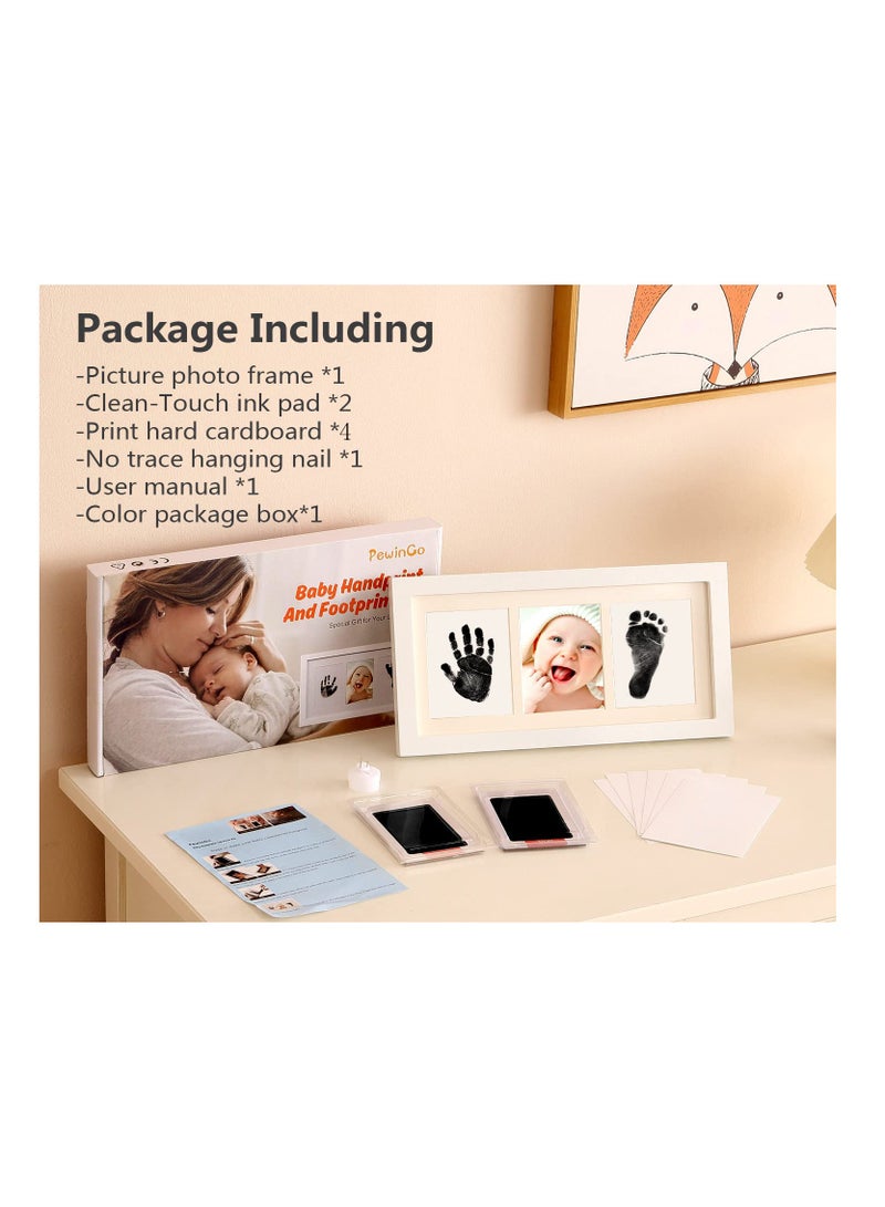 Baby Handprint and Footprint Kit Framed Photo with Clean Touch Ink Pad for Newborn Perfect Gift - Image 3
