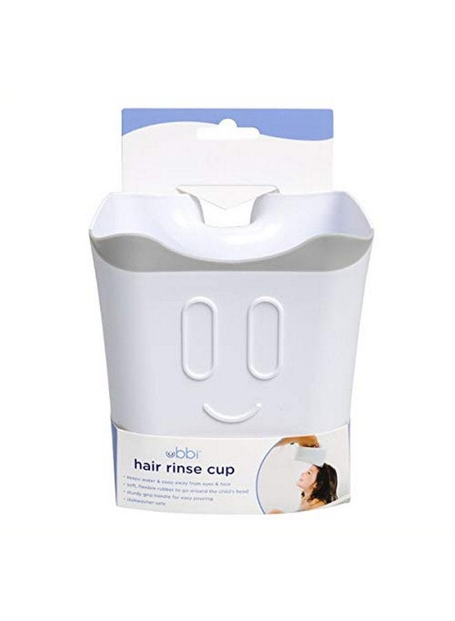 Ubbi Bath Rinse Cup for Babies & Toddlers, Baby Hair Rinse Cup, Newborn Bath Time Essential, Tear-Free Bath Accessory, White - Image 4