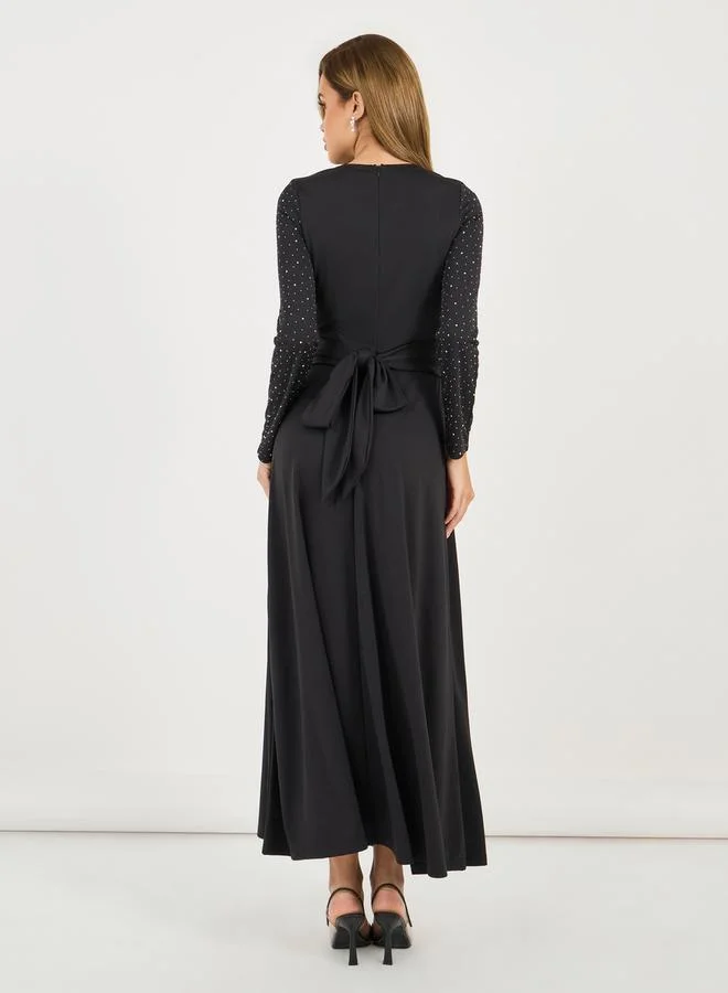 Styli Embellished Evening Dress