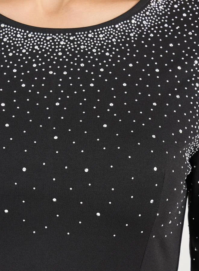 Styli Embellished Evening Dress