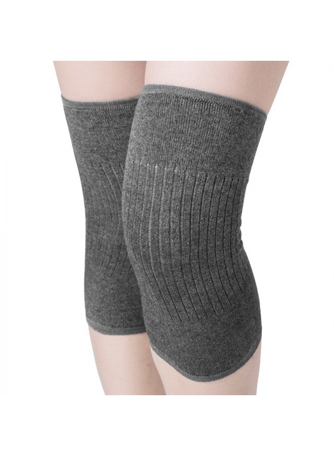 Fakeface Womens Mens Winter Knee Brace Leg Knee Warmers Sleeve Wrap Stretchy Thermal Thick Cashmere Wool Knee Pad Support - Image 1
